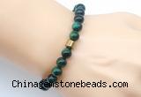 CGB9283 8mm, 10mm green tiger eye & drum hematite power beads bracelets