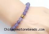 CGB9302 8mm, 10mm matte amethyst & drum hematite power beads bracelets