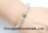 CGB9310 8mm, 10mm matte montana agate & drum hematite power beads bracelets