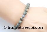 CGB9320 8mm, 10mm matte rhyolite & drum hematite power beads bracelets