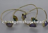 CGB945 13*18mm - 18*18mm freeform druzy agate bangles