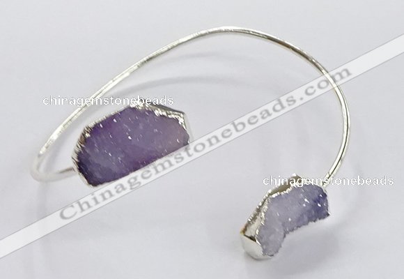 CGB949 13*18mm - 15*20mm freeform druzy agate bangles wholesale