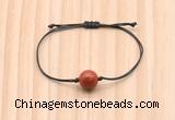CGB9923 Fashion 12mm red jasper adjustable bracelet jewelry