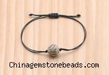 CGB9938 Fashion 12mm feldspar gemstone adjustable bracelet jewelry