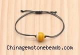 CGB9955 Fashion 12mm yellow banded agate adjustable bracelet jewelry