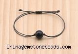 CGB9965 Fashion 12mm black agate adjustable bracelet jewelry