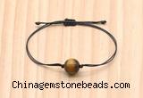 CGB9968 Fashion 12mm yellow tiger eye adjustable bracelet jewelry