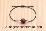 CGB9969 Fashion 12mm red tiger eye adjustable bracelet jewelry