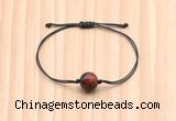 CGB9969 Fashion 12mm red tiger eye adjustable bracelet jewelry