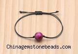 CGB9971 Fashion 12mm red tiger eye adjustable bracelet jewelry