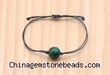 CGB9972 Fashion 12mm green tiger eye adjustable bracelet jewelry