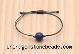 CGB9973 Fashion 12mm blue tiger eye adjustable bracelet jewelry