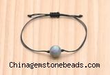 CGB9983 Fashion 12mm labradorite gemstone adjustable bracelet jewelry