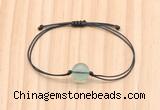CGB9998 Fashion 12mm green fluorite adjustable bracelet jewelry