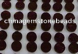 CGC122 16mm flat round druzy quartz cabochons wholesale