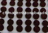 CGC122 16mm flat round druzy quartz cabochons wholesale