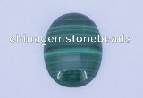 CGC14 30*40mm oval natural malachite gemstone cabochons wholesale