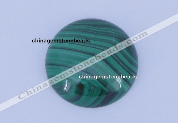 CGC15 20pcs 4mm flat round natural malachite gemstone cabochons