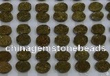 CGC167 10*14mm oval druzy quartz cabochons wholesale