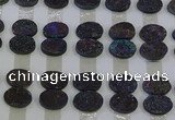 CGC186 13*18mm oval druzy quartz cabochons wholesale