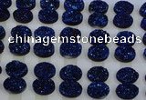 CGC191 15*20mm oval druzy quartz cabochons wholesale