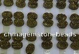 CGC197 15*20mm oval druzy quartz cabochons wholesale