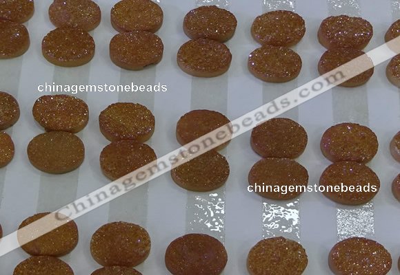 CGC198 15*20mm oval druzy quartz cabochons wholesale