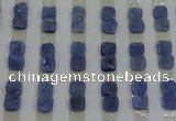 CGC211 10*10mm square druzy quartz cabochons wholesale