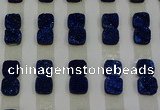 CGC219 10*10mm square druzy quartz cabochons wholesale