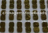 CGC220 12*12mm square druzy quartz cabochons wholesale