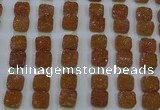 CGC224 12*12mm square druzy quartz cabochons wholesale