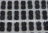 CGC228 12*12mm square druzy quartz cabochons wholesale