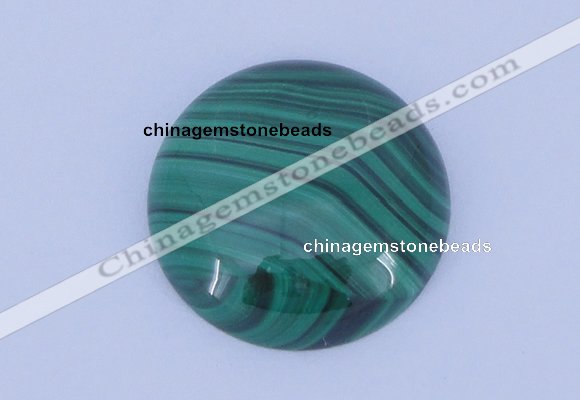 CGC25 2pcs 20mm flat round natural malachite gemstone cabochons