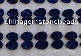 CGC263 15*20mm flat teardrop druzy quartz cabochons wholesale