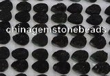 CGC267 15*20mm flat teardrop druzy quartz cabochons wholesale
