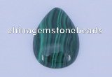 CGC30 2pcs 13*18mm flat teardrop natural malachite gemstone cabochons