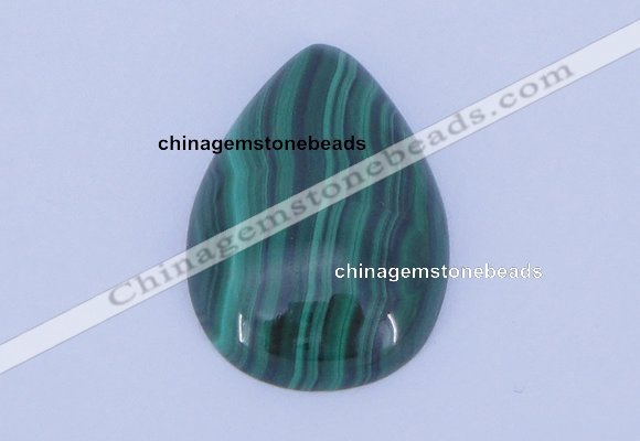 CGC30 2pcs 13*18mm flat teardrop natural malachite gemstone cabochons