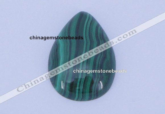 CGC32 2pcs 18*25mm flat teardrop natural malachite gemstone cabochons