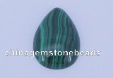 CGC33 2pcs 16*26mm flat teardrop natural malachite gemstone cabochons