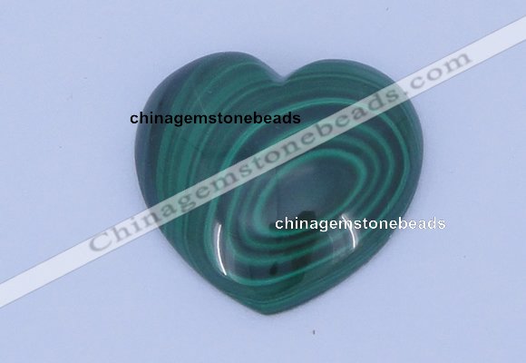 CGC34 5pcs 15*15mm heart natural malachite gemstone cabochons