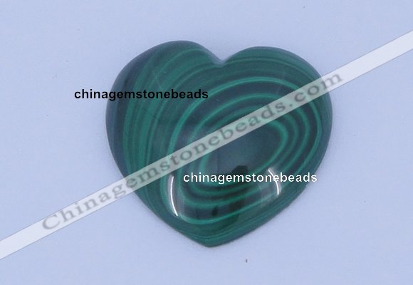 CGC35 5pcs 16*16mm heart natural malachite gemstone cabochons