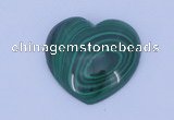 CGC36 2pcs 18*18mm heart natural malachite gemstone cabochons