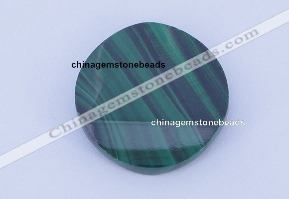 CGC41 25mm faceted coin natural malachite gemstone cabochons