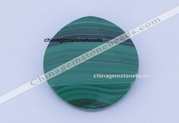 CGC44 24mm faceted coin natural malachite gemstone cabochons