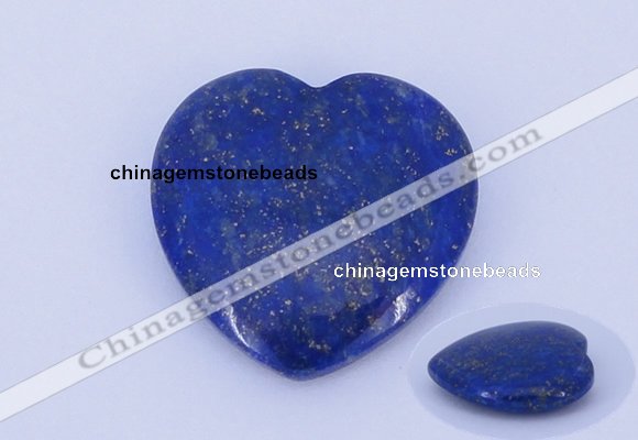 CGC49 25*25mm heart natural lapis lazuli gemstone cabochons