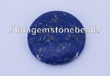 CGC50 6*28mm flat round natural lapis lazuli gemstone cabochons