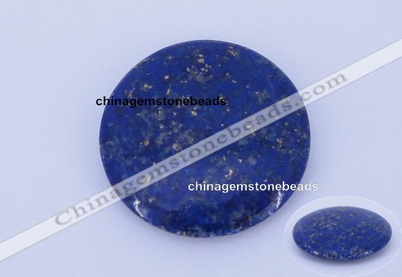 CGC50 6*28mm flat round natural lapis lazuli gemstone cabochons