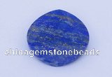 CGC51 6*28mm faceted coin natural lapis lazuli gemstone cabochons
