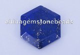 CGC52 6*27mm hexagon natural lapis lazuli gemstone cabochons