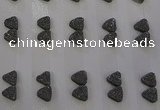 CGC64 8*8mm triangle druzy quartz cabochons wholesale